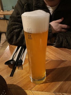 Hefeweizenn  at Ahimsa in Munich