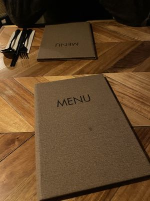 Menu  at Ahimsa in Munich