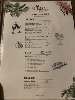 Drinks und Sushi  at Ahimsa in Munich