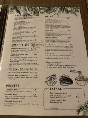 Starters and mains  at Ahimsa in Munich