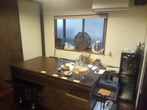 Pastry counter at Sui Cafe in Tokyo