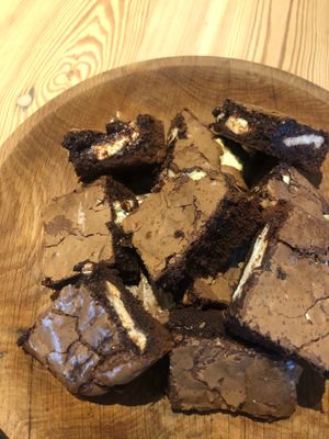 Cream cheese brownies  at The Sundial Kitchen in Bristol
