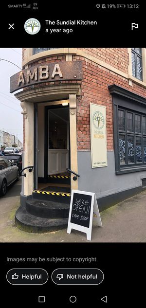 Shopfront at The Sundial Kitchen in Bristol