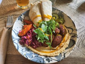 Falafel bowl at The Sundial Kitchen in Bristol