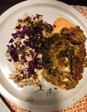 Vegan dish at Die Grüne Finca in Leverkusen