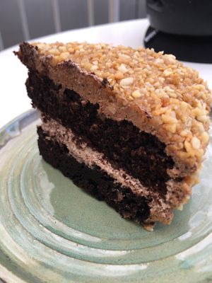 Chocolate cake  at Bioma in Buenos Aires