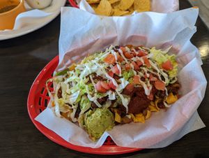 Frito pie with jackfruit at Vegan Vato in Albuquerque
