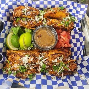 Taco deliciousness! at Vegan Vato in Albuquerque