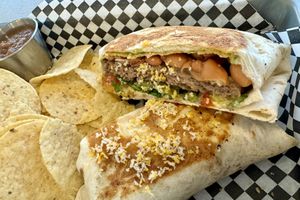 Crunch wrapp  at Vegan Vato in Albuquerque