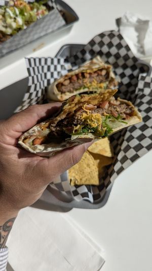 Crunch wrap! at Vegan Vato in Albuquerque