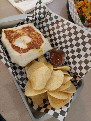 Crunch wrap at Vegan Vato in Albuquerque