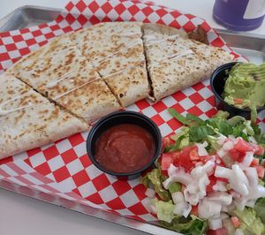 Quesadilla at Vegan Vato in Albuquerque