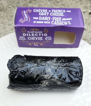 vegan goat cheese - unpacked at La Petite Fauxmagerie in Newtown