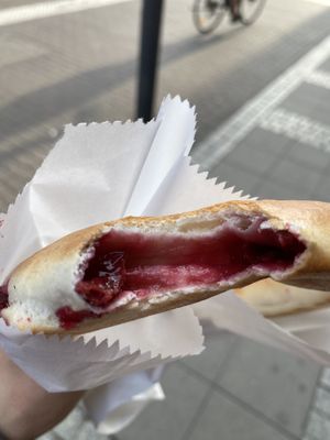 Sour cherry pastey  at Luna Covrigaria in Poznan