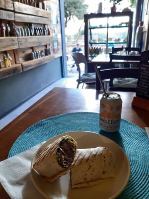 Delicious and filling vegan bean 🌯 burrito. at Alive Bistro in Marsalforn