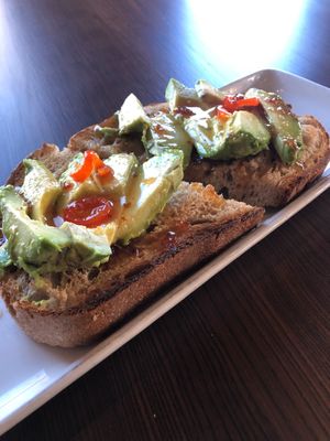Avocado Toast at The City Market Cafe in Whitefish Bay