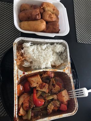 Tofu Sa Ot and Chuoi Chien at Com Nieu in Leipzig