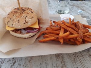 Main / Meatball sandwich at Bioloco in Madrid