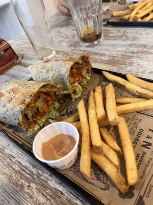 Wrap de pollo vegano  at Bioloco in Madrid