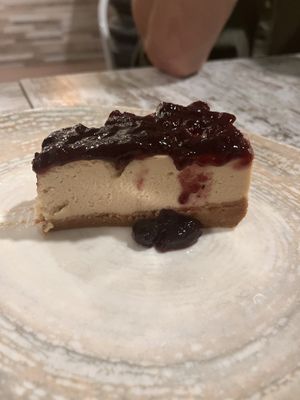 Cheese cale  at Bioloco in Madrid