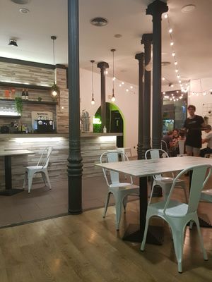 The restaurant at Bioloco in Madrid