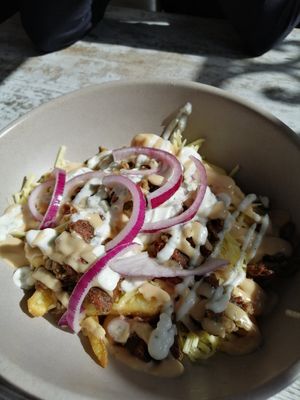 cerdi papas at Bioloco in Madrid