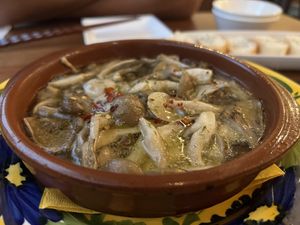 Mushroom Ajillo  at Bar de Junbo in Tokyo