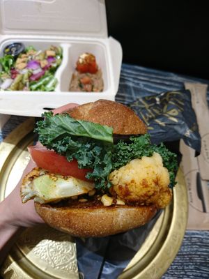 Might look nice, but the taste was just of boiled cawliflower and bread....... Disappointing at Carvaan Delicatessen in Yokohama