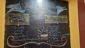 El menú vegano at Evy's World in Monteverde
