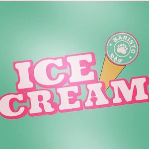 Ice Cream Logo  at Bäristo Vegan Deli in Kiel