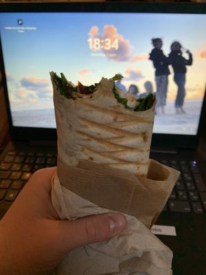 „Feta“-Wrap  at Bäristo Vegan Deli in Kiel