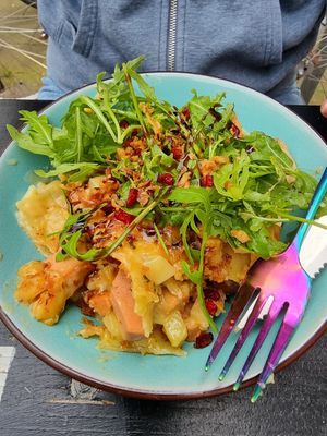 Lasagna at Bäristo Vegan Deli in Kiel