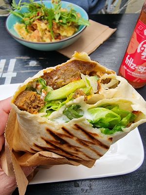 Gyros wrap at Bäristo Vegan Deli in Kiel