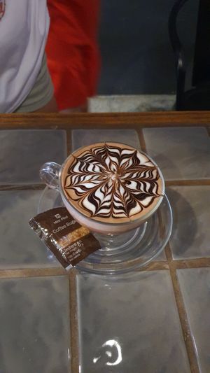 Hot almonds choclate drink at The Secret Brunch in Koh Samui