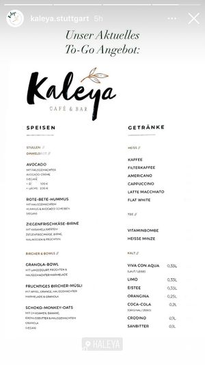 To go offer  at Kaleya in Stuttgart