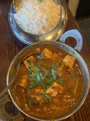 Kadai tofu  at Namaste India Grill & Brewhouse in Arden Hills