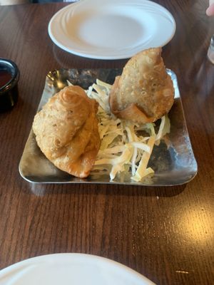 Samosas  at Namaste India Grill & Brewhouse in Arden Hills