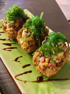 Hot Rocks at Rock and Rolls Vegan Sushi in Panama City