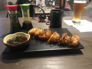 Gyoza at Rock and Rolls Vegan Sushi in Panama City