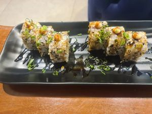 Smoke at Rock and Rolls Vegan Sushi in Panama City