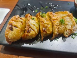 Dumpling at Rock and Rolls Vegan Sushi in Panama City