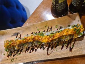 Jackson at Rock and Rolls Vegan Sushi in Panama City