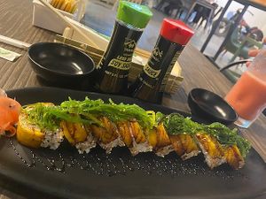 Krab Revolution Roll at Rock and Rolls Vegan Sushi in Panama City