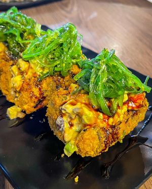 Hot rock   at Rock and Rolls Vegan Sushi in Panama City