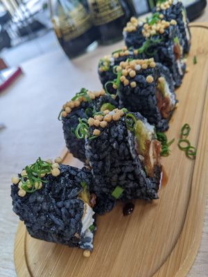 Black Rolla at Rock and Rolls Vegan Sushi in Panama City