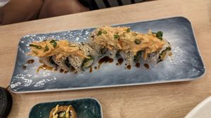 Amazing sushi dish!!! at Rock and Rolls Vegan Sushi in Panama City