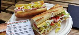 Sandwichs at Veganissim in Paris
