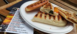 Paninis at Veganissim in Paris