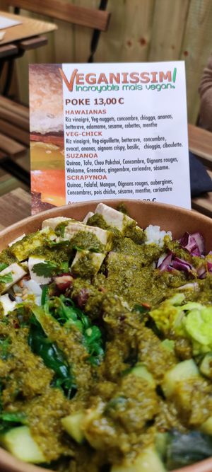Poke Suzanoa at Veganissim in Paris