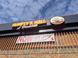 No contactless pickup. at Humpty's Wall of BreakFAST in Austin